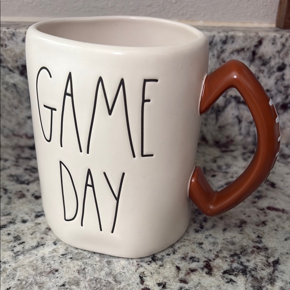 Rae Dunn Game Day with football handlers